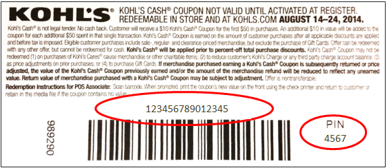 when can you use kohls cash