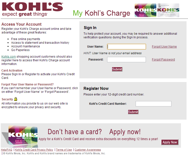 kohls-login-my-account